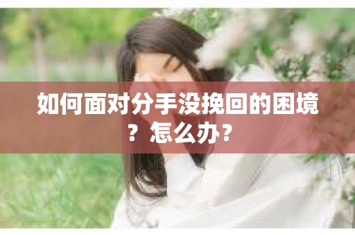 如何面对分手没挽回的困境？怎么办？
