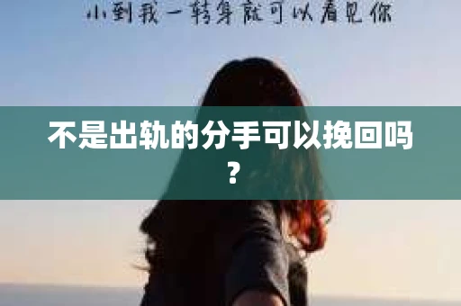 不是出轨的分手可以挽回吗？