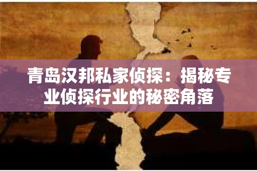 青岛汉邦私家侦探：揭秘专业侦探行业的秘密角落