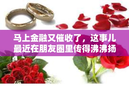 马上金融又催收了，这事儿最近在朋友圈里传得沸沸扬扬。说实话，我也有点好奇，这马上金融到底是怎么回事？催收又是怎么一回事？今天，我就来跟大家聊聊这个话题。