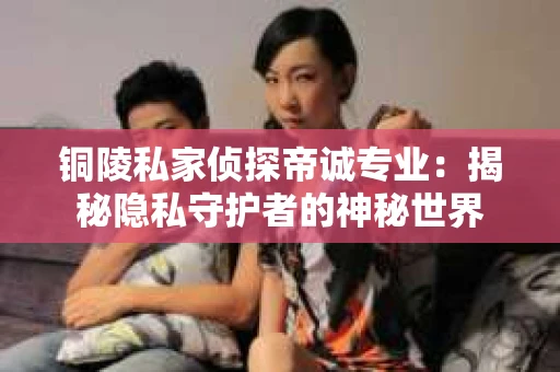铜陵私家侦探帝诚专业：揭秘隐私守护者的神秘世界