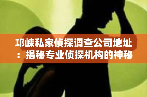 邛崃私家侦探调查公司地址：揭秘专业侦探机构的神秘面纱
