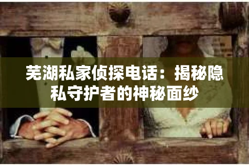 芜湖私家侦探电话：揭秘隐私守护者的神秘面纱