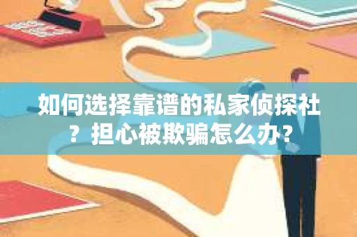 如何选择靠谱的私家侦探社？担心被欺骗怎么办？